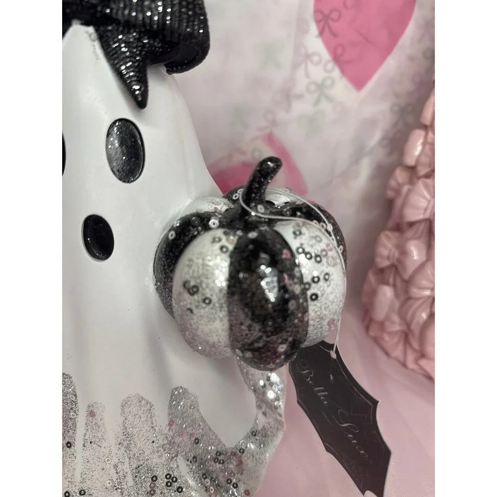 Halloween Bella Lux Ghost with Jeweled Bow